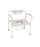 Heavy Duty Commode All-in-One with Padded Back