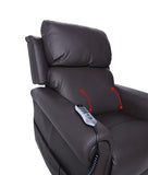 Electric Quad Motor Recliner Lift Chair - Leather